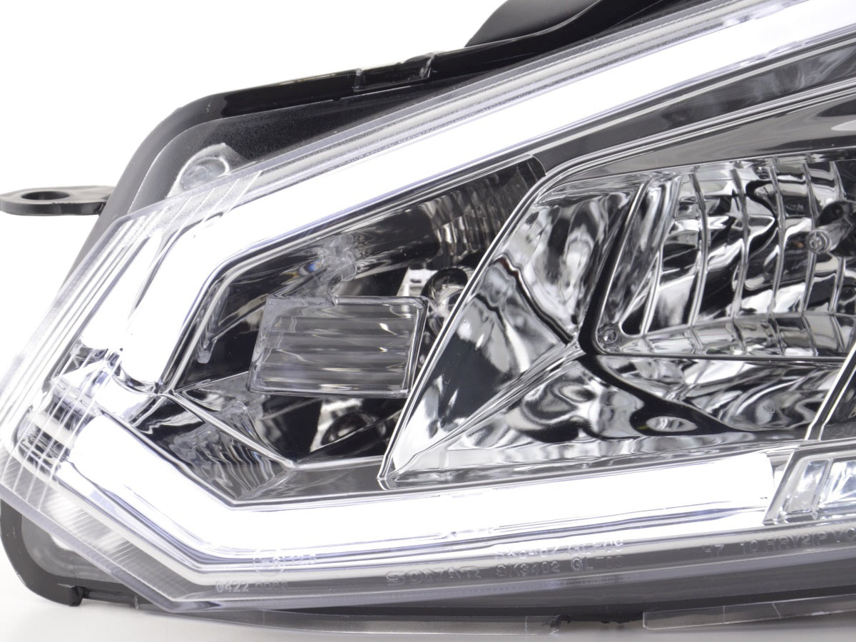 Scheinwerfer Set Daylight LED Tagfahrlicht VW Golf 6 08-12 chrom Scheinwerfer Set Daylight LED Tagfahrlicht VW Golf 6 08-12 chrom